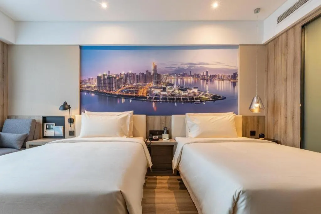 Bed in Atour Hotel Changsha Wuyi Square Wanbao Avenue