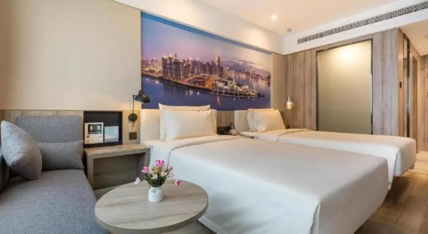 Bed in Atour Hotel Changsha Wuyi Square Wanbao Avenue