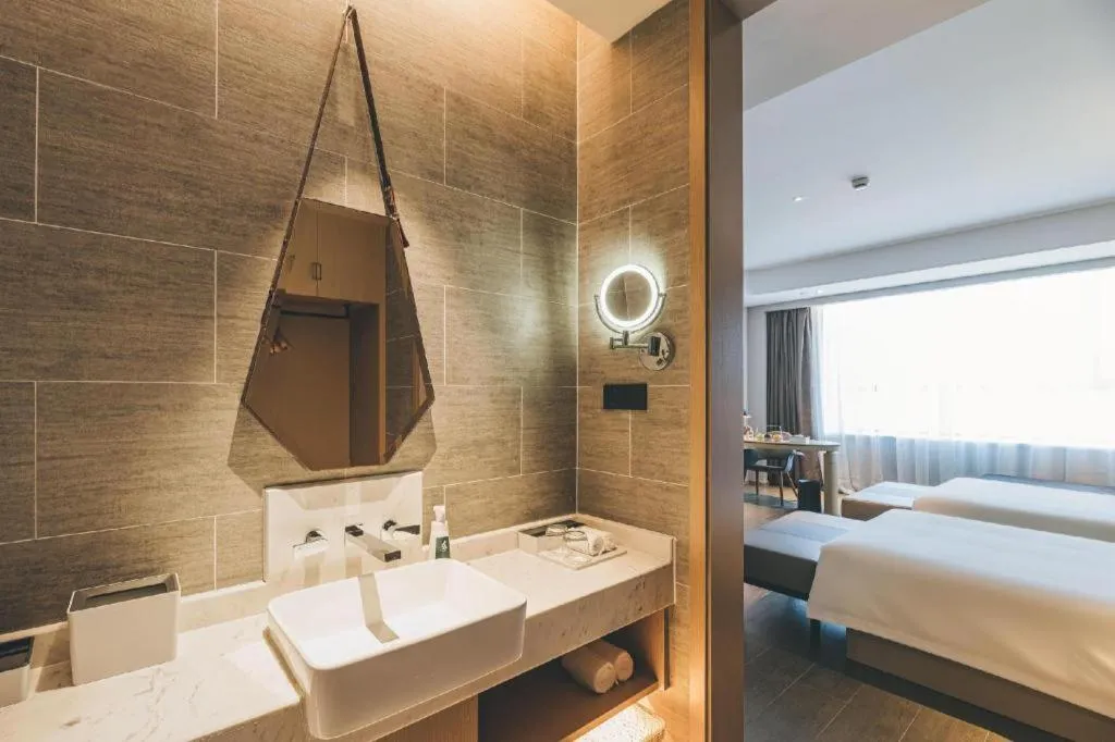 Bed in Atour Hotel Wenzhou Yueqing Nanhong Plaza