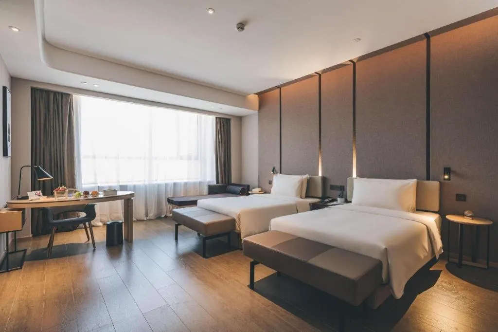 Bed in Atour Hotel Wenzhou Yueqing Nanhong Plaza