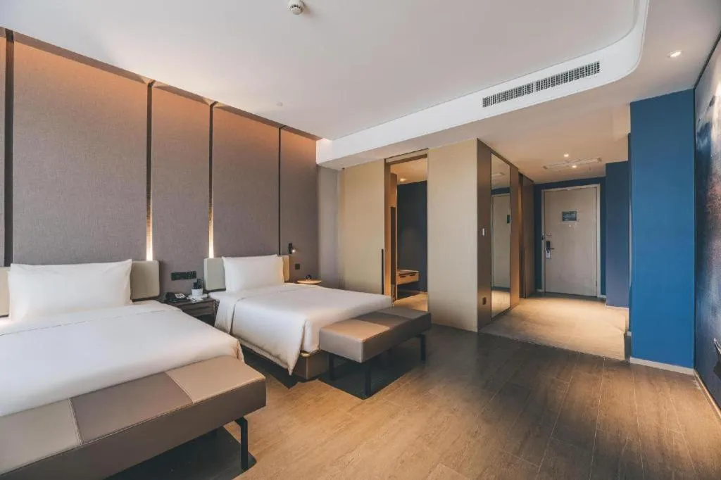 Bed in Atour Hotel Wenzhou Yueqing Nanhong Plaza