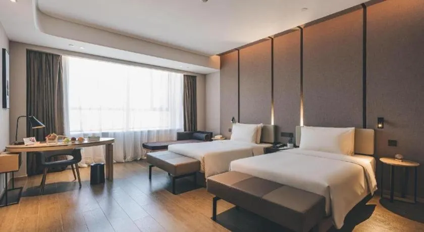 Bed in Atour Hotel Wenzhou Yueqing Nanhong Plaza