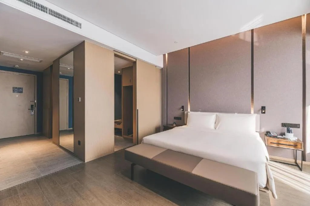 Bed in Atour Hotel Wenzhou Yueqing Nanhong Plaza