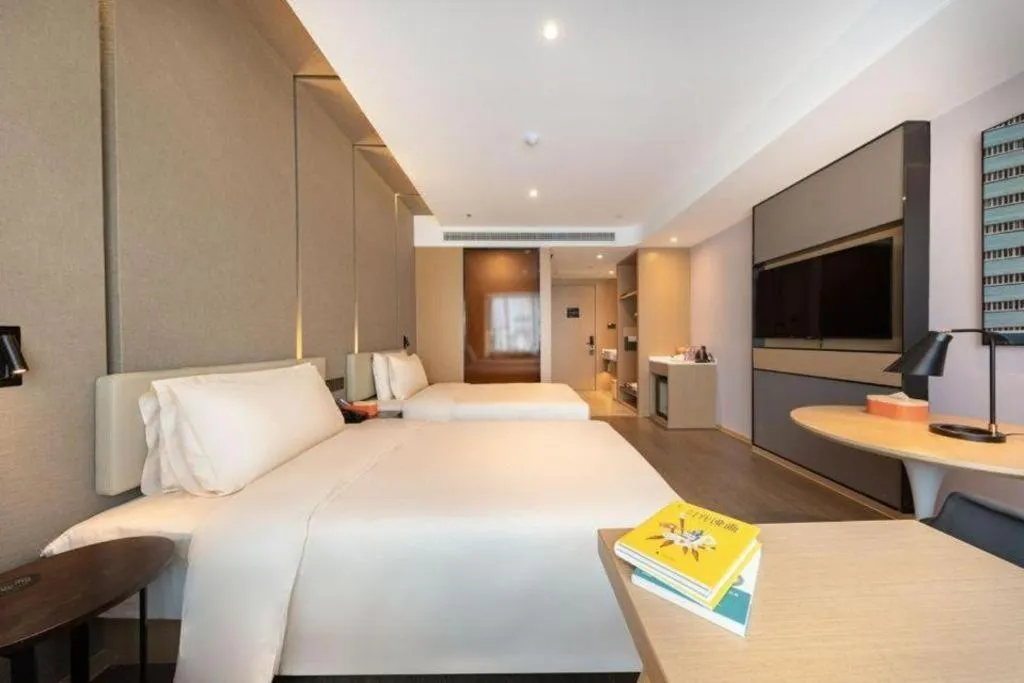Bed in Atour Hotel Huainan Railway Station Commercial and Cultural Square