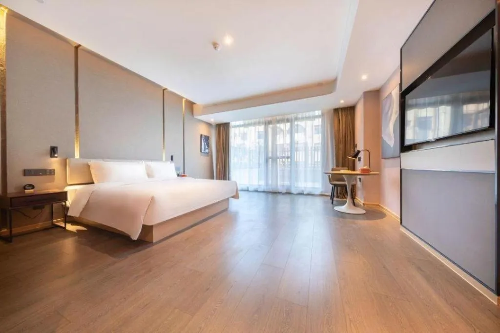 Bed in Atour Hotel Huainan Railway Station Commercial and Cultural Square