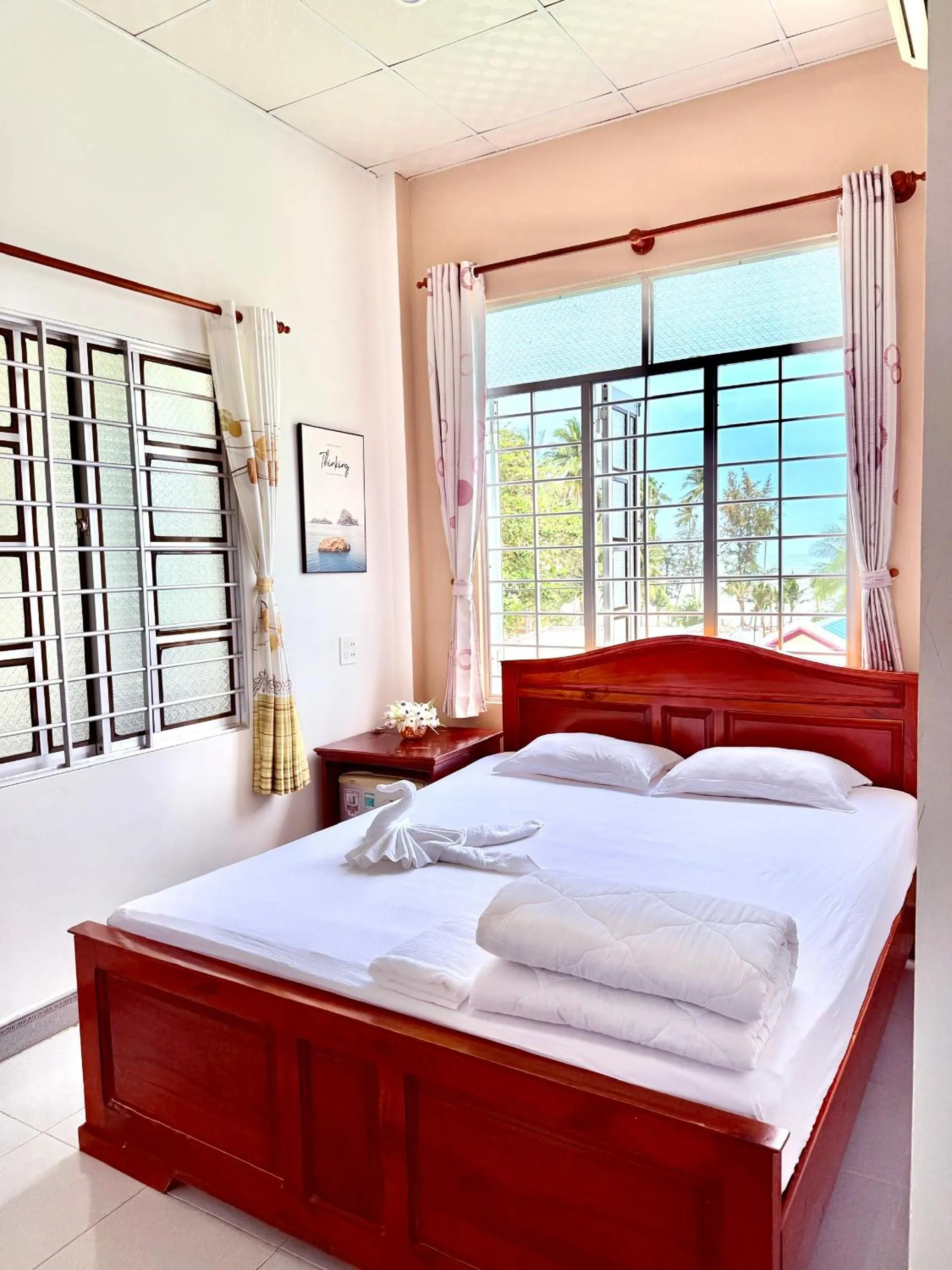 Bed in Quoc Dinh Guest House