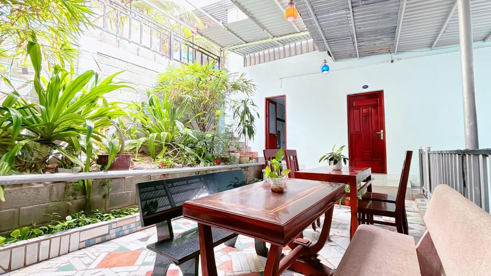 Seating area in Quoc Dinh Guest House