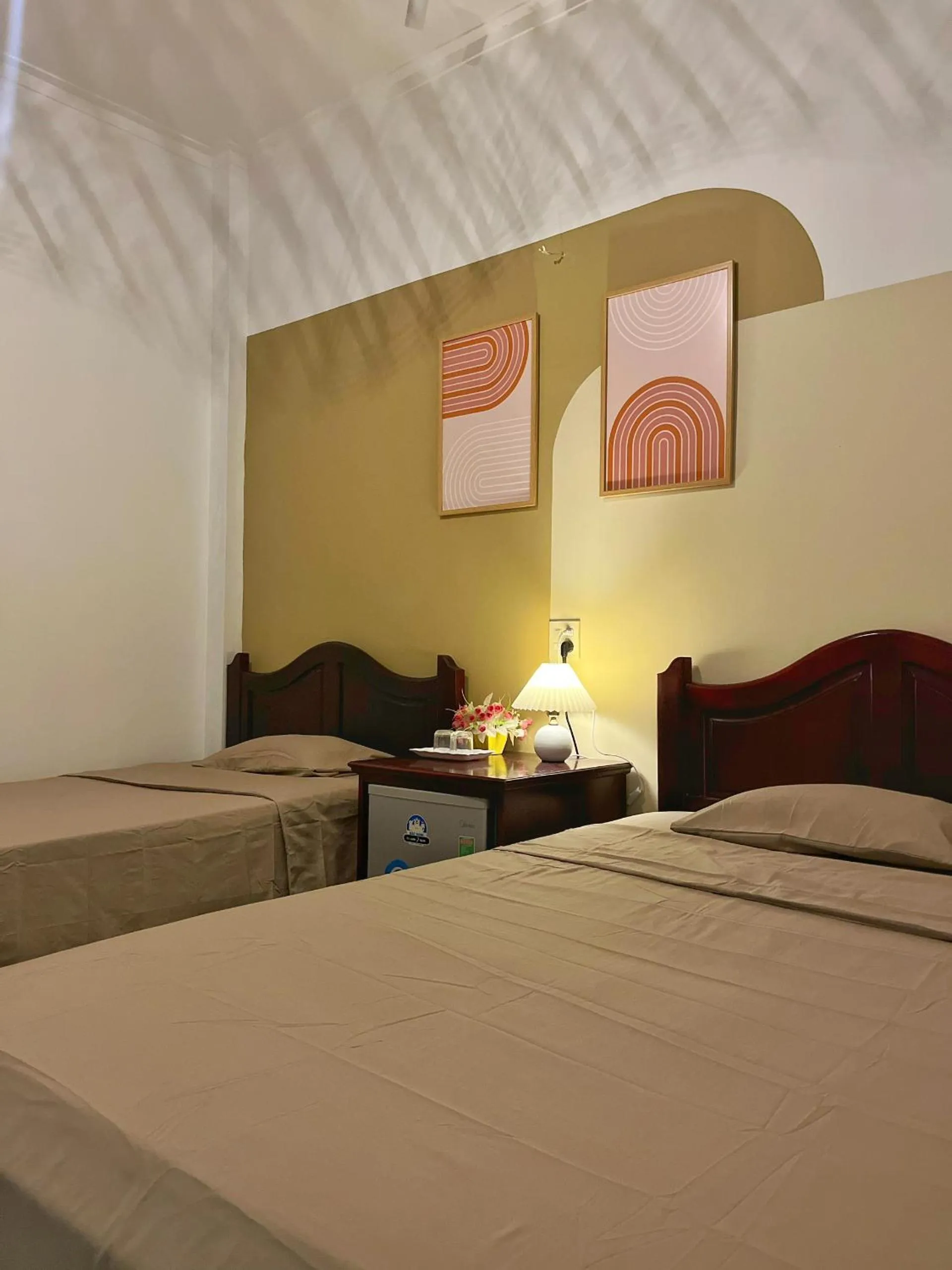 Bed in Quoc Dinh Guest House
