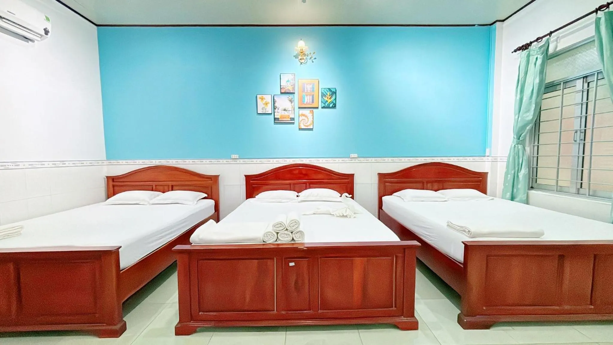 Bed in Quoc Dinh Guest House