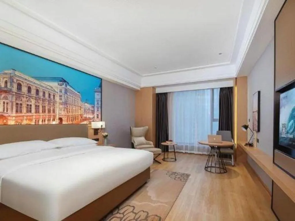 Bed in Venus Royal Hotel Anhui Tongcheng Tongguoxiushui