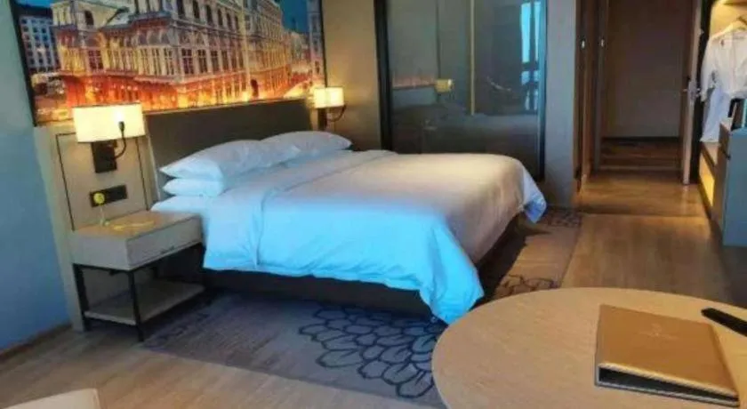 Bed in Venus Royal Hotel Anhui Tongcheng Tongguoxiushui