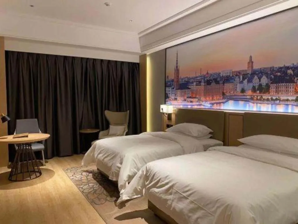 Bed in Venus Royal Hotel Anhui Tongcheng Tongguoxiushui