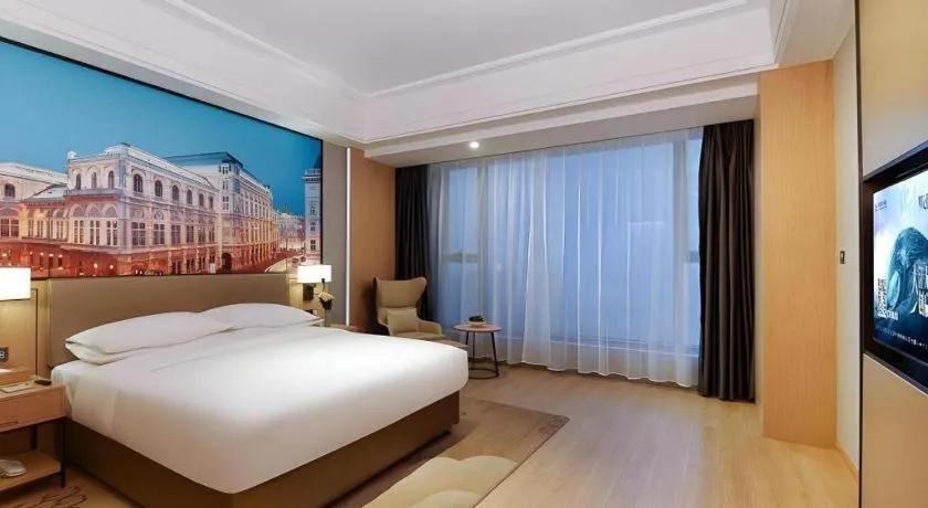 Bed in Venus Royal Hotel Anhui Tongcheng Tongguoxiushui