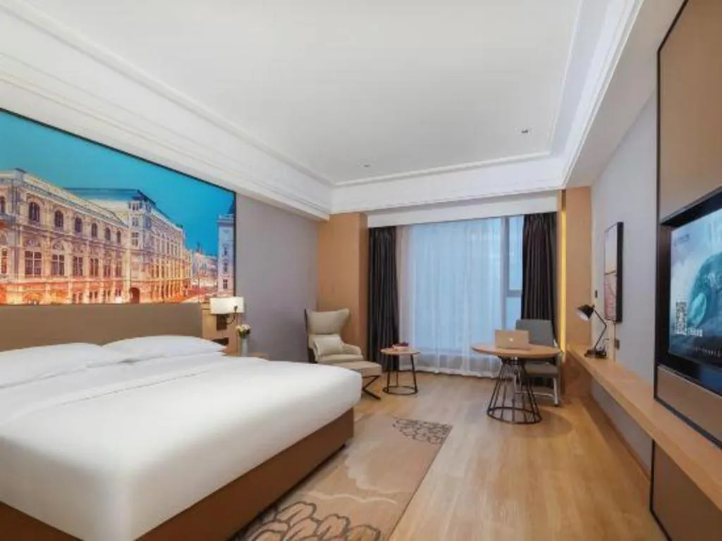 Bed in Venus Royal Hotel Anhui Tongcheng Tongguoxiushui