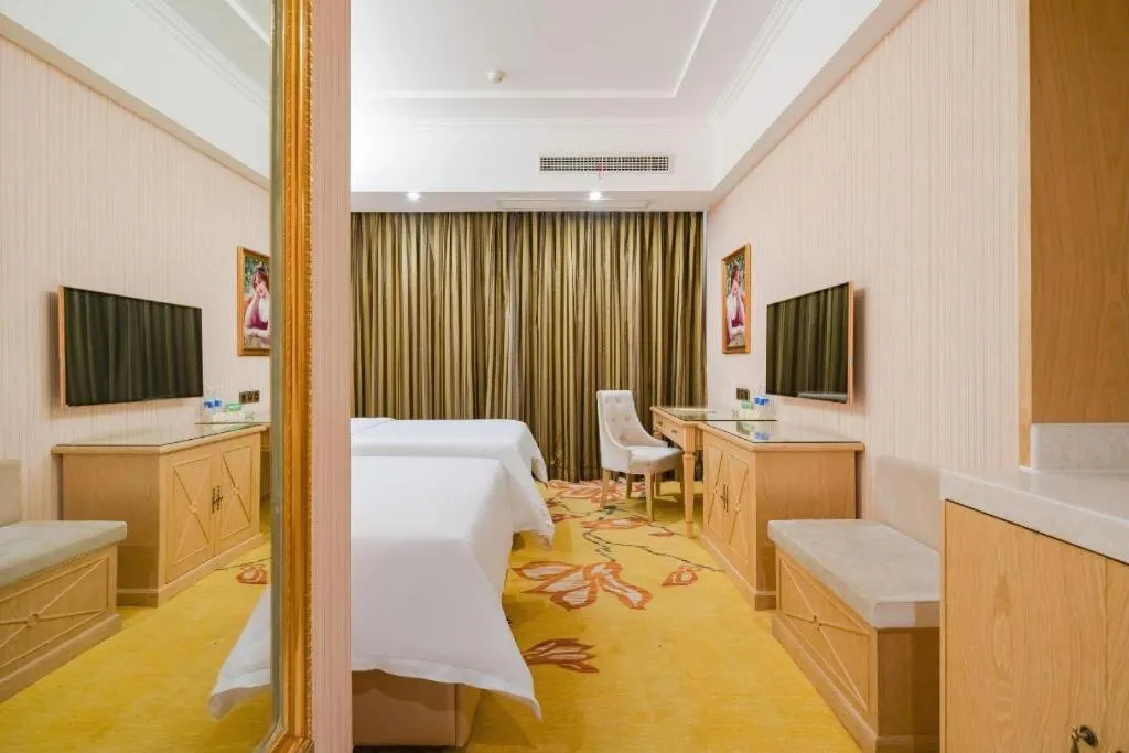 Bed in Vienna Hotel Chengdu North Railway Station North Square Wukuaishi Metro Station