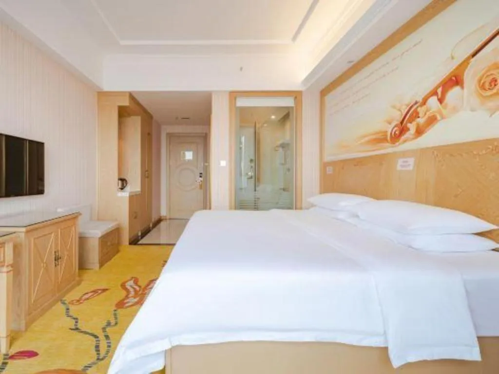 Bed in Vienna Hotel Chengdu North Railway Station North Square Wukuaishi Metro Station