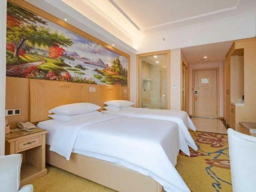 Bed in Vienna Hotel Chengdu North Railway Station North Square Wukuaishi Metro Station