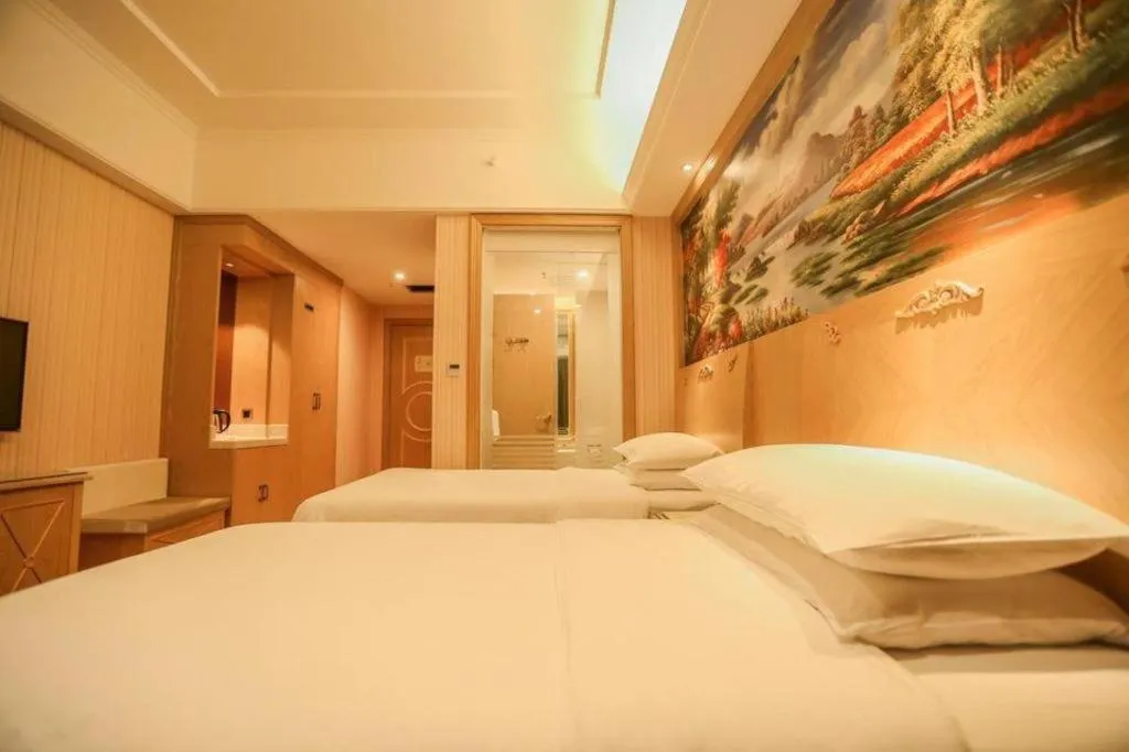 Bed in Vienna Hotel Chengdu North Railway Station North Square Wukuaishi Metro Station