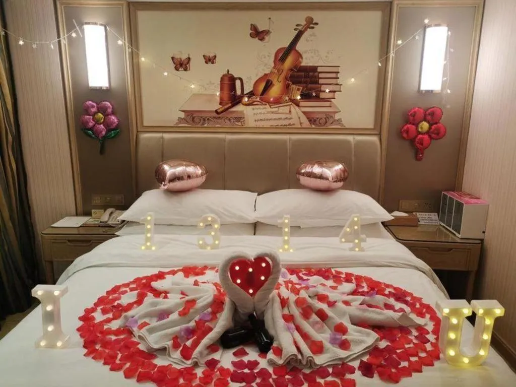 Bed in Vienna Hotel Guangxi Zhongshan Central Plaza West High-Speed Railway Station