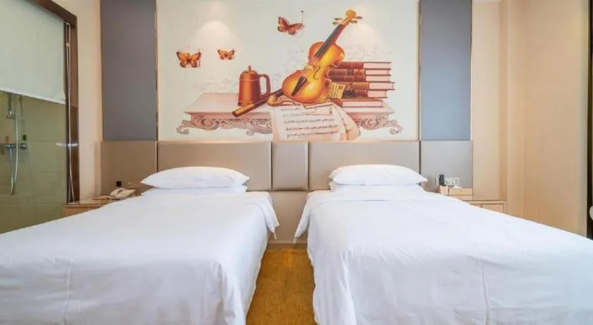 Bed in Vienna Hotel Fuzhou Changle Zhenghe Metro Station