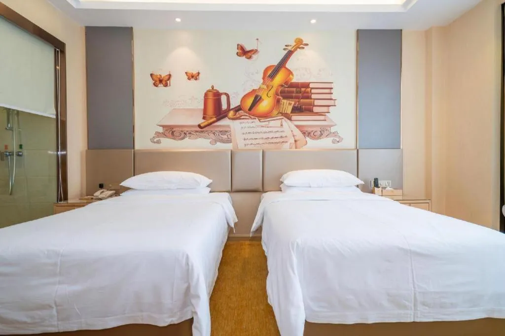 Bed in Vienna Hotel Fuzhou Changle Zhenghe Metro Station