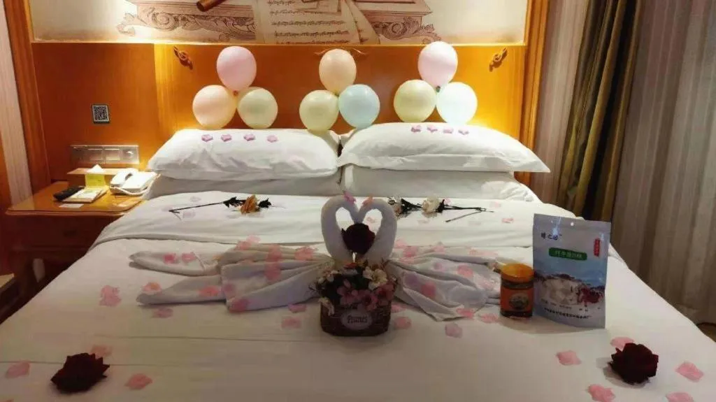 Bed in Vienna Hotel Qinghai Xining Wanda Plaza