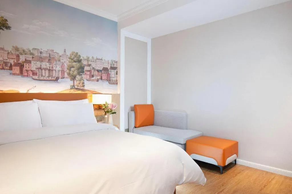 Bed in Vienna Hotel Tianjin Chentangzhuang Metro Station