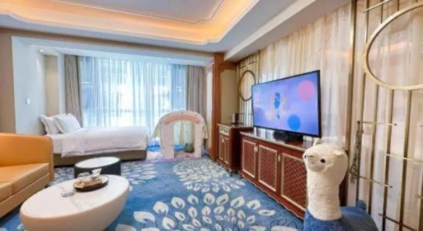 Bed in Vienna Hotel Yunnan Maitreya Huquan