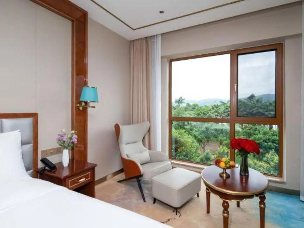 Bed in Vienna Hotel Yunnan Maitreya Huquan