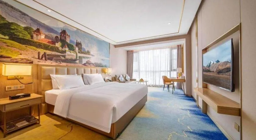 Bed in Vienna Hotel Yunnan Maitreya Huquan