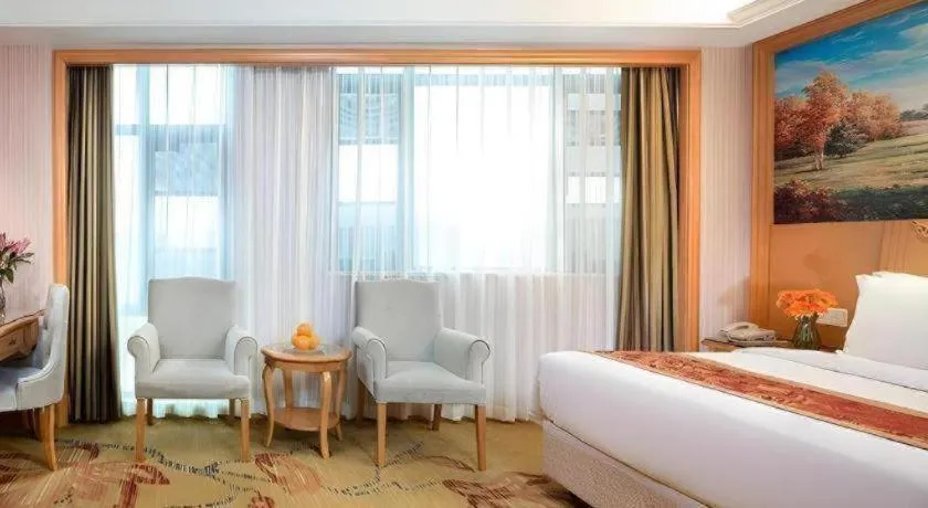 Bed in Vienna Hotel Hubei Macheng Cultural Town