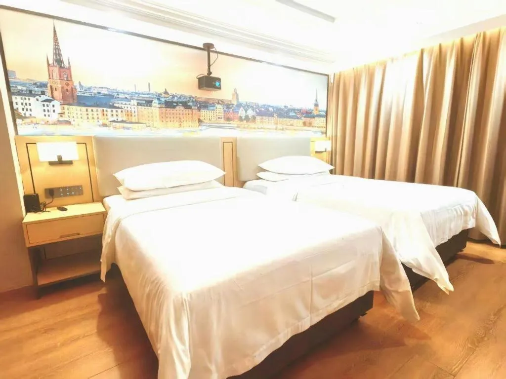 Bed in Vienna Hotel Hunan Hengyang Leiyang
