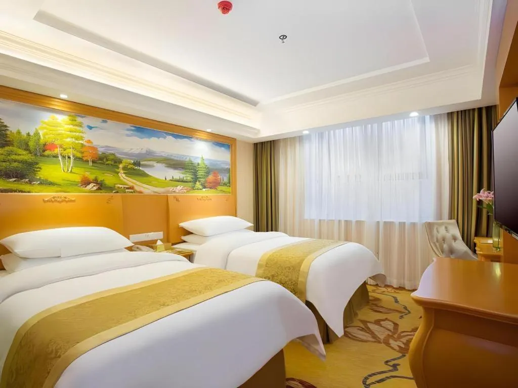 Bed in Vienna Hotel Hunan Hengyang Leiyang