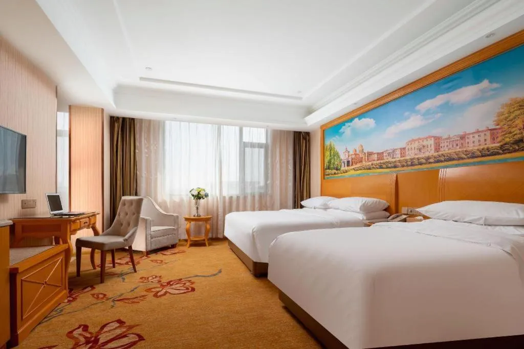 Bed in Vienna Hotel Tianjin 5th Avenue Youyi Road Cultural Center Metro Station