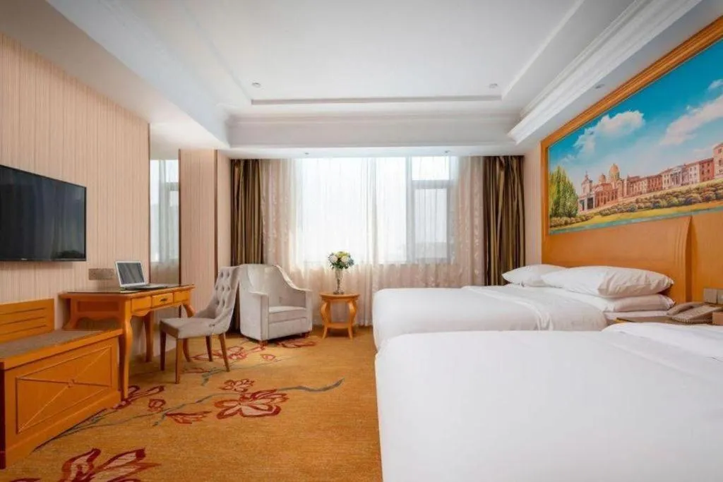 Bed in Vienna Hotel Tianjin 5th Avenue Youyi Road Cultural Center Metro Station