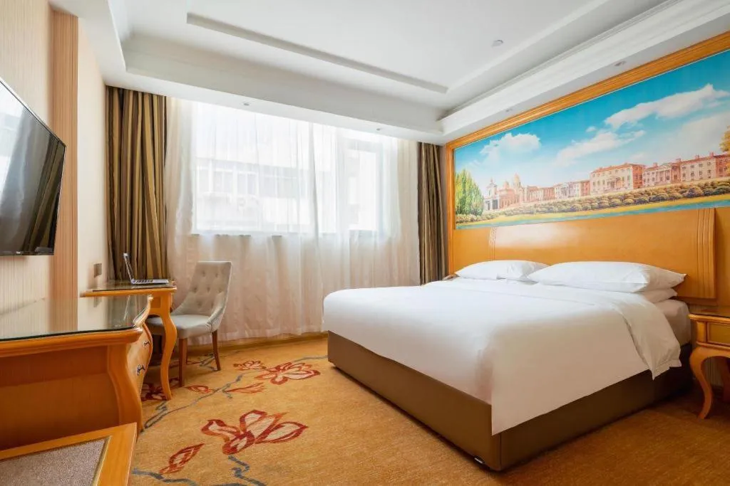 Bed in Vienna Hotel Tianjin 5th Avenue Youyi Road Cultural Center Metro Station