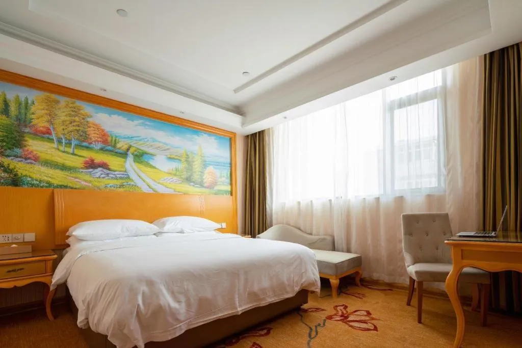 Bed in Vienna Hotel Tianjin 5th Avenue Youyi Road Cultural Center Metro Station