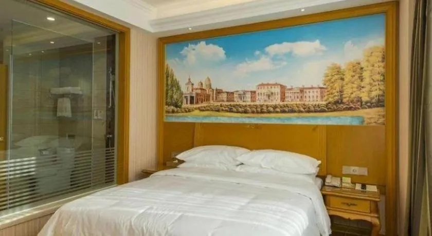Bed in Vienna Hotel Tianjin 5th Avenue Youyi Road Cultural Center Metro Station