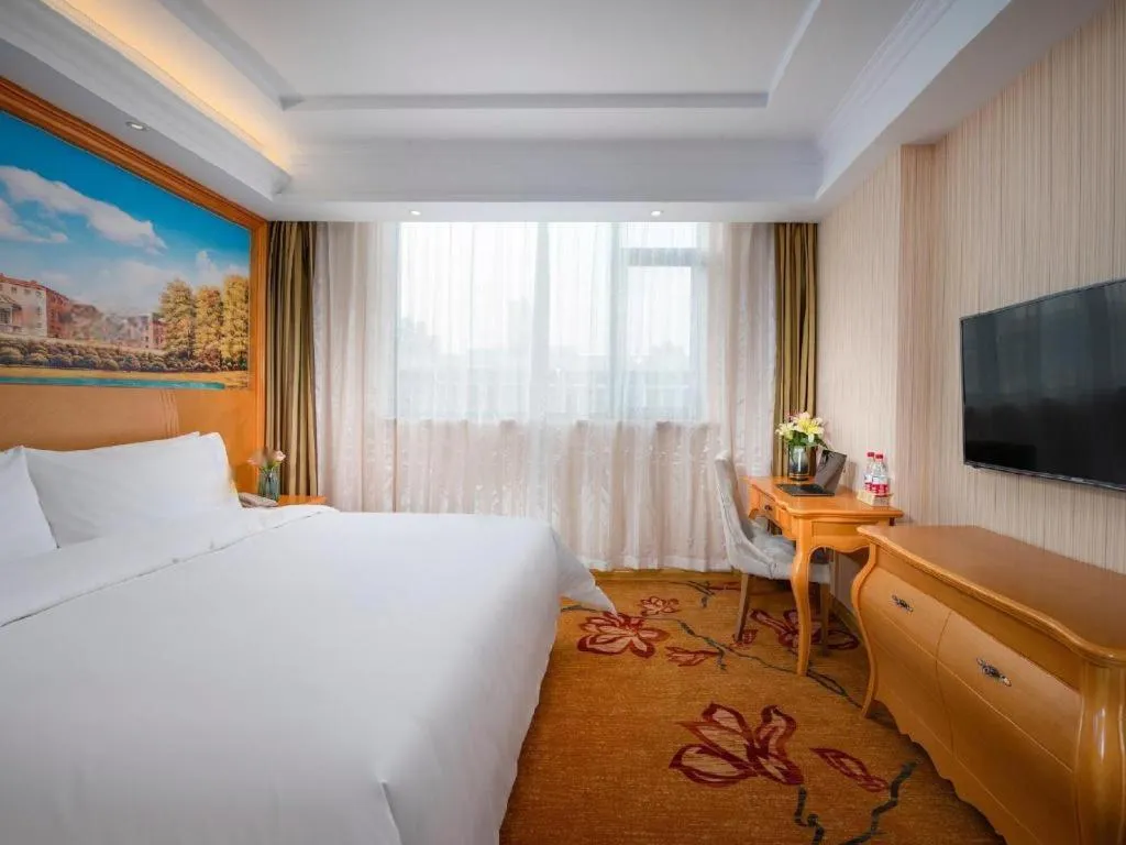 Bed in Vienna Hotel Tianjin 5th Avenue Youyi Road Cultural Center Metro Station