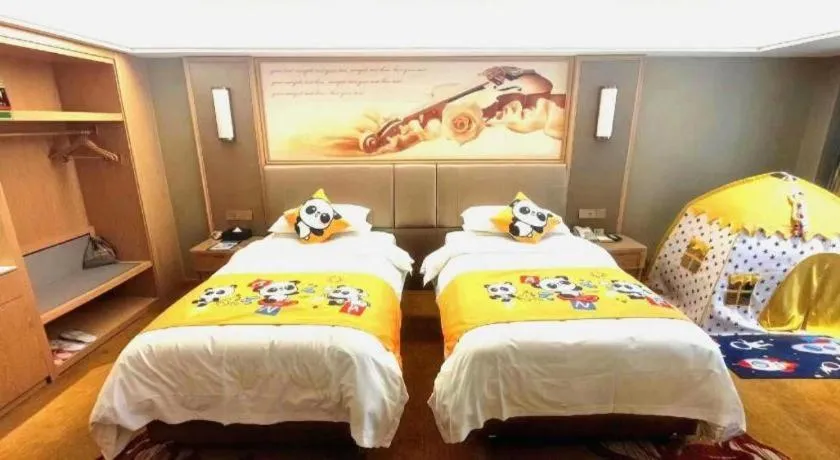 Bed in Vienna Hotel Anhui Huainan Railway Station