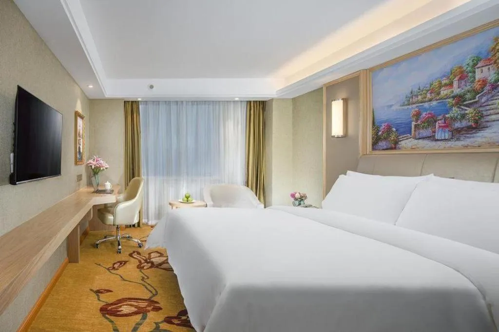 Bed in Vienna Hotel Anhui Huainan Railway Station