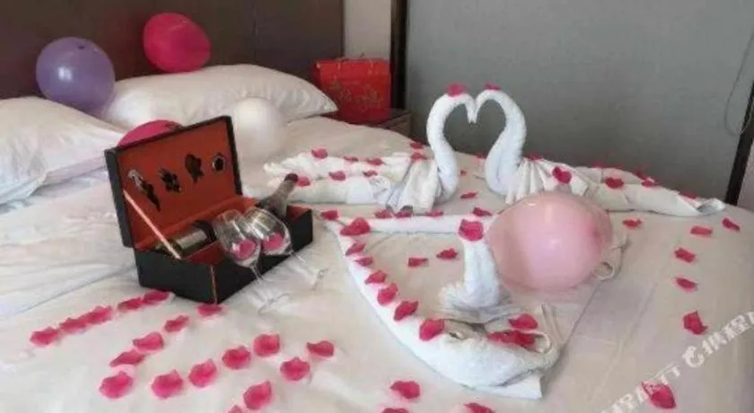 Bed in Vienna Hotel Anhui Huainan Railway Station