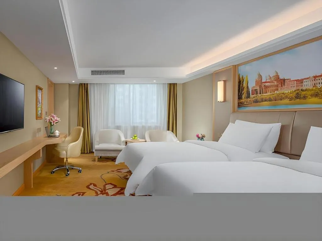 Bed in Vienna Hotel Anhui Huainan Railway Station