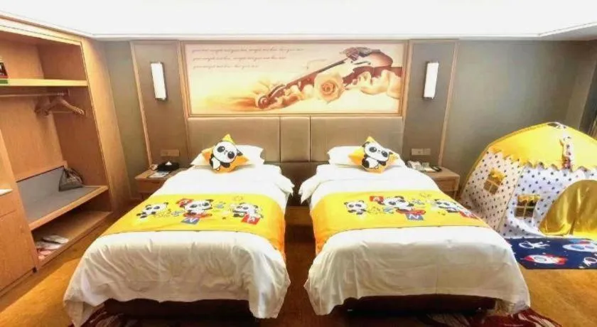Bed in Vienna Hotel Anhui Huainan Railway Station