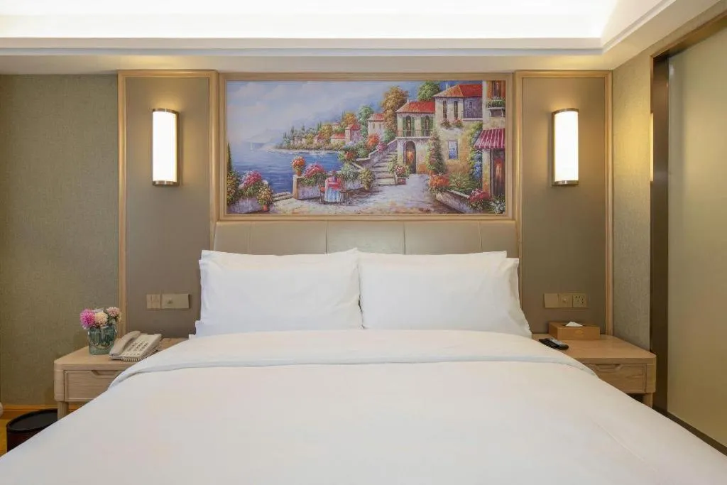 Bed in Vienna Hotel Anhui Huainan Railway Station