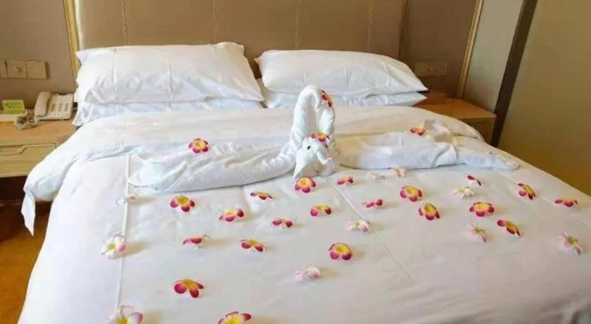 Bed in Vienna Hotel Anhui Huainan Railway Station