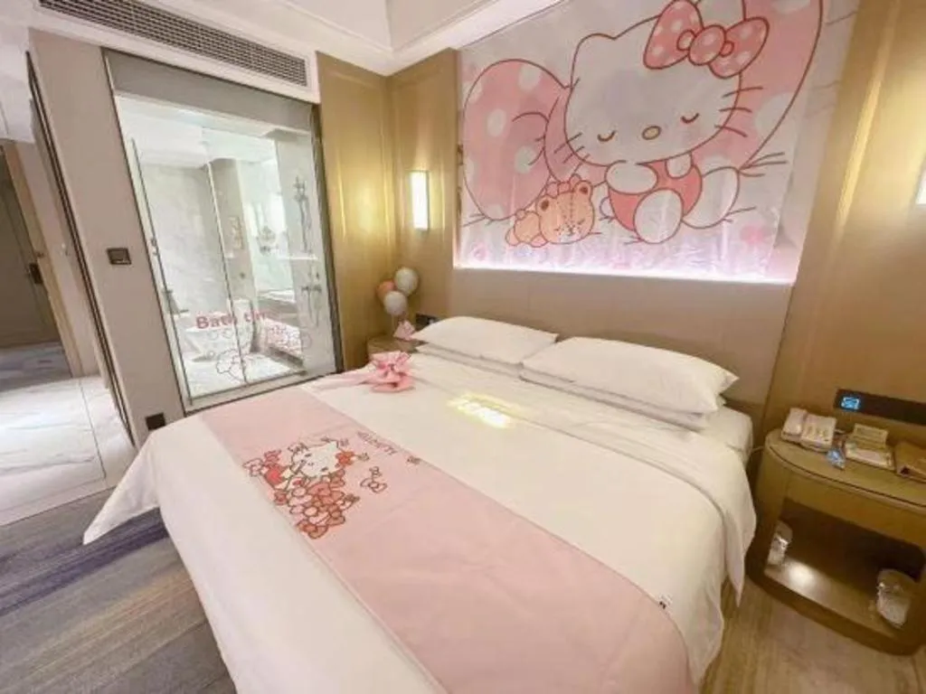Bed in Venus Royal Hotel Guangdong Zhongshan Dongfeng Center