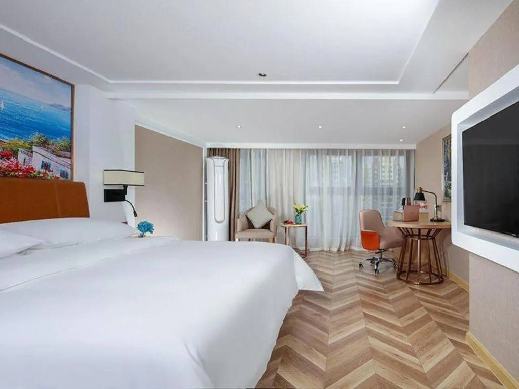 Bed in Vienna Hotel Chengdu Exhibition Center In Time City