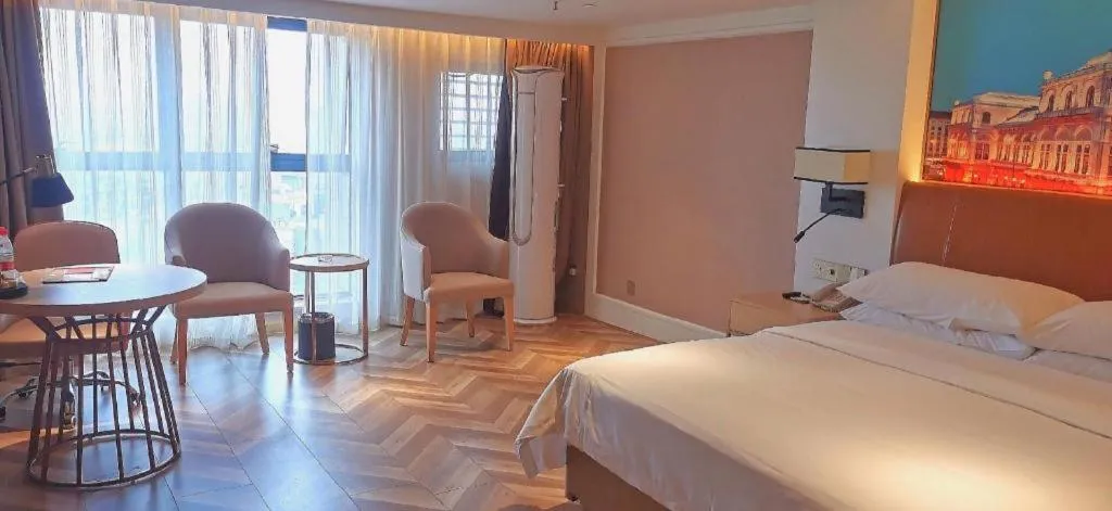 Bed in Vienna Hotel Chengdu Exhibition Center In Time City