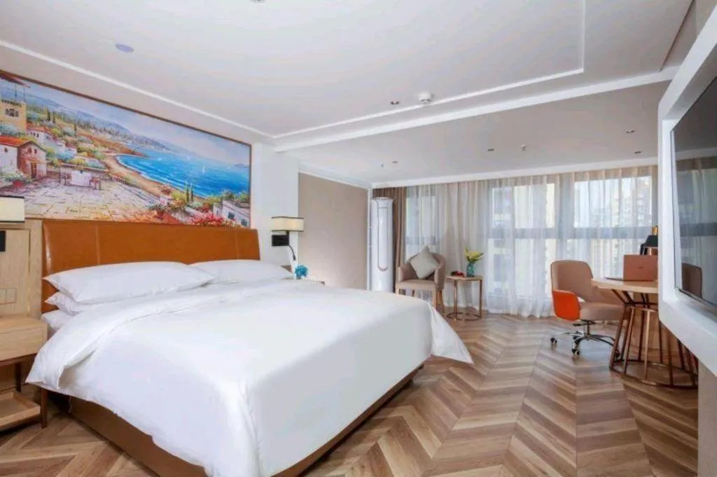 Bed in Vienna Hotel Chengdu Exhibition Center In Time City